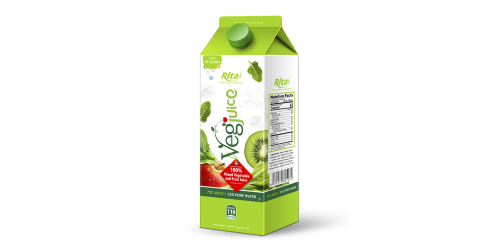 Mixed Vegetable Juice 1L Paper Box Rita Brand